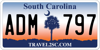 SC license plate ADM797