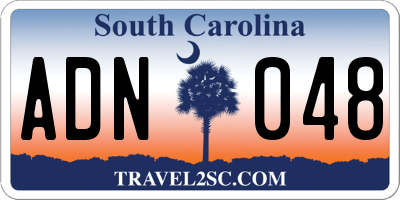 SC license plate ADN048