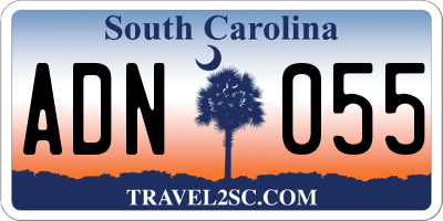 SC license plate ADN055