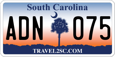 SC license plate ADN075