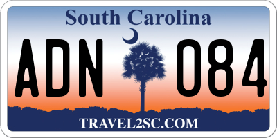 SC license plate ADN084