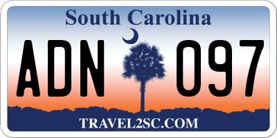 SC license plate ADN097