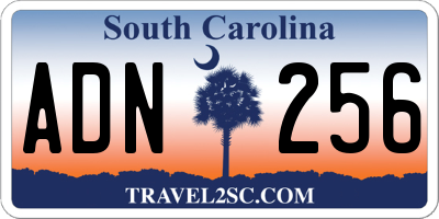 SC license plate ADN256