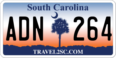 SC license plate ADN264