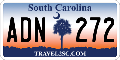 SC license plate ADN272