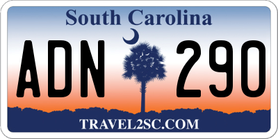 SC license plate ADN290