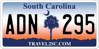SC license plate ADN295