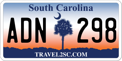 SC license plate ADN298