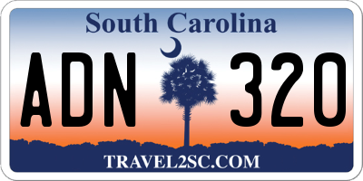 SC license plate ADN320