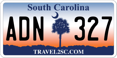 SC license plate ADN327