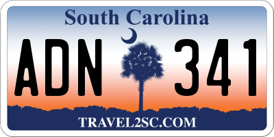 SC license plate ADN341