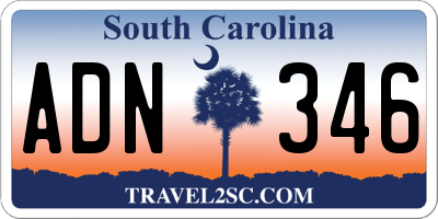 SC license plate ADN346
