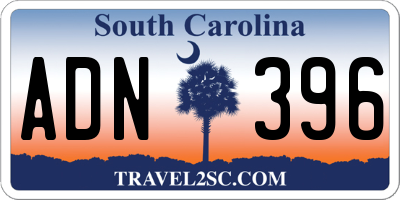 SC license plate ADN396