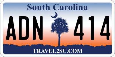 SC license plate ADN414
