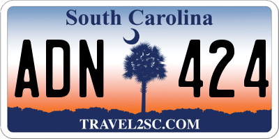 SC license plate ADN424