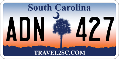 SC license plate ADN427