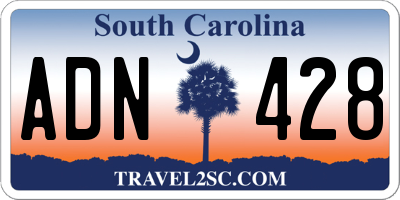 SC license plate ADN428