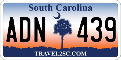 SC license plate ADN439