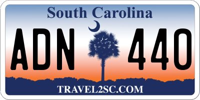 SC license plate ADN440
