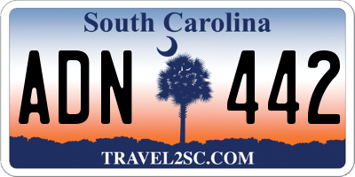 SC license plate ADN442