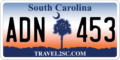 SC license plate ADN453