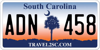 SC license plate ADN458