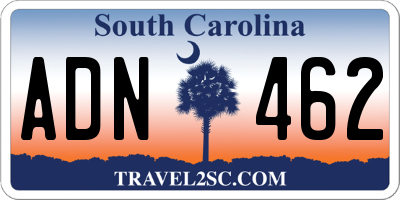 SC license plate ADN462