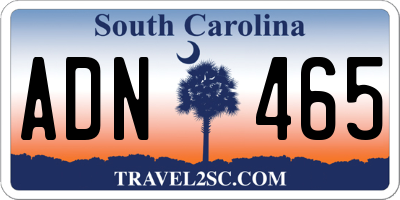 SC license plate ADN465