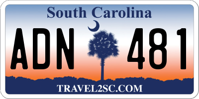 SC license plate ADN481