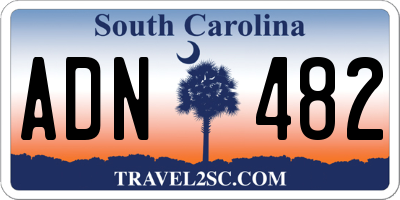 SC license plate ADN482
