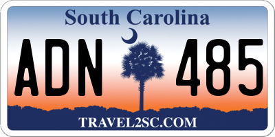 SC license plate ADN485