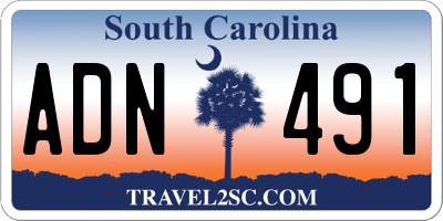 SC license plate ADN491