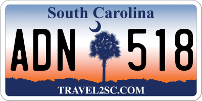 SC license plate ADN518