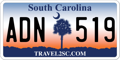 SC license plate ADN519