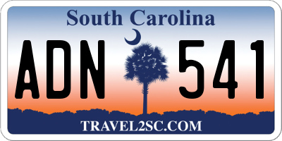 SC license plate ADN541