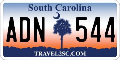SC license plate ADN544
