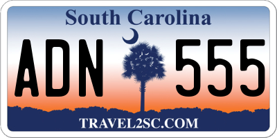 SC license plate ADN555