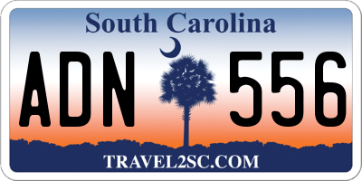 SC license plate ADN556