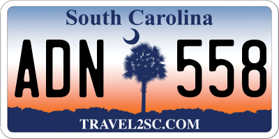SC license plate ADN558