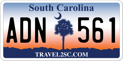 SC license plate ADN561