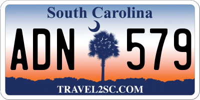 SC license plate ADN579