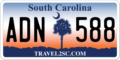 SC license plate ADN588