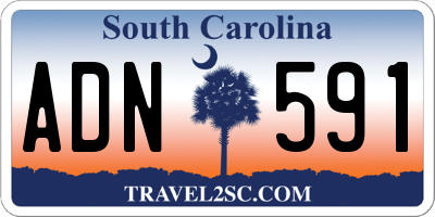 SC license plate ADN591