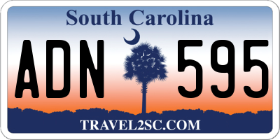 SC license plate ADN595