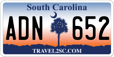 SC license plate ADN652