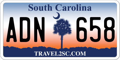 SC license plate ADN658