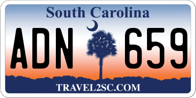 SC license plate ADN659