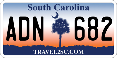 SC license plate ADN682