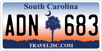 SC license plate ADN683