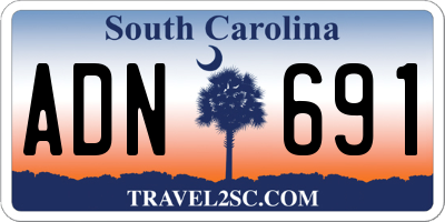 SC license plate ADN691